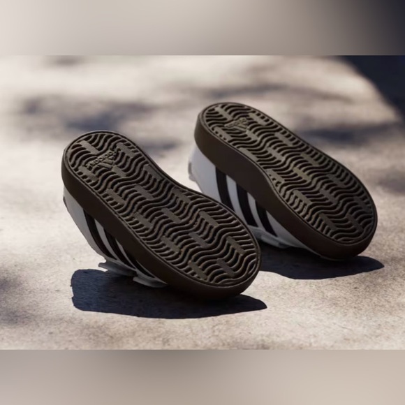 adidas White/Core Black/Gray One VL Court 3.0 Velcro Sneakers - Picture 13 of 16